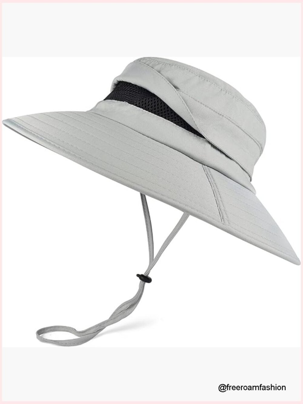 UPF 50+ Waterproof Wide Brim Bucket Hat for Outdoor Hiking Fishing